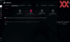 Die Software des ASUS ROG Strix G16 G614JZ