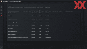 Die Software des Gigabyte AERO 14 OLED BMF