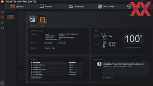 Die Software des Gigabyte AERO 14 OLED BMF