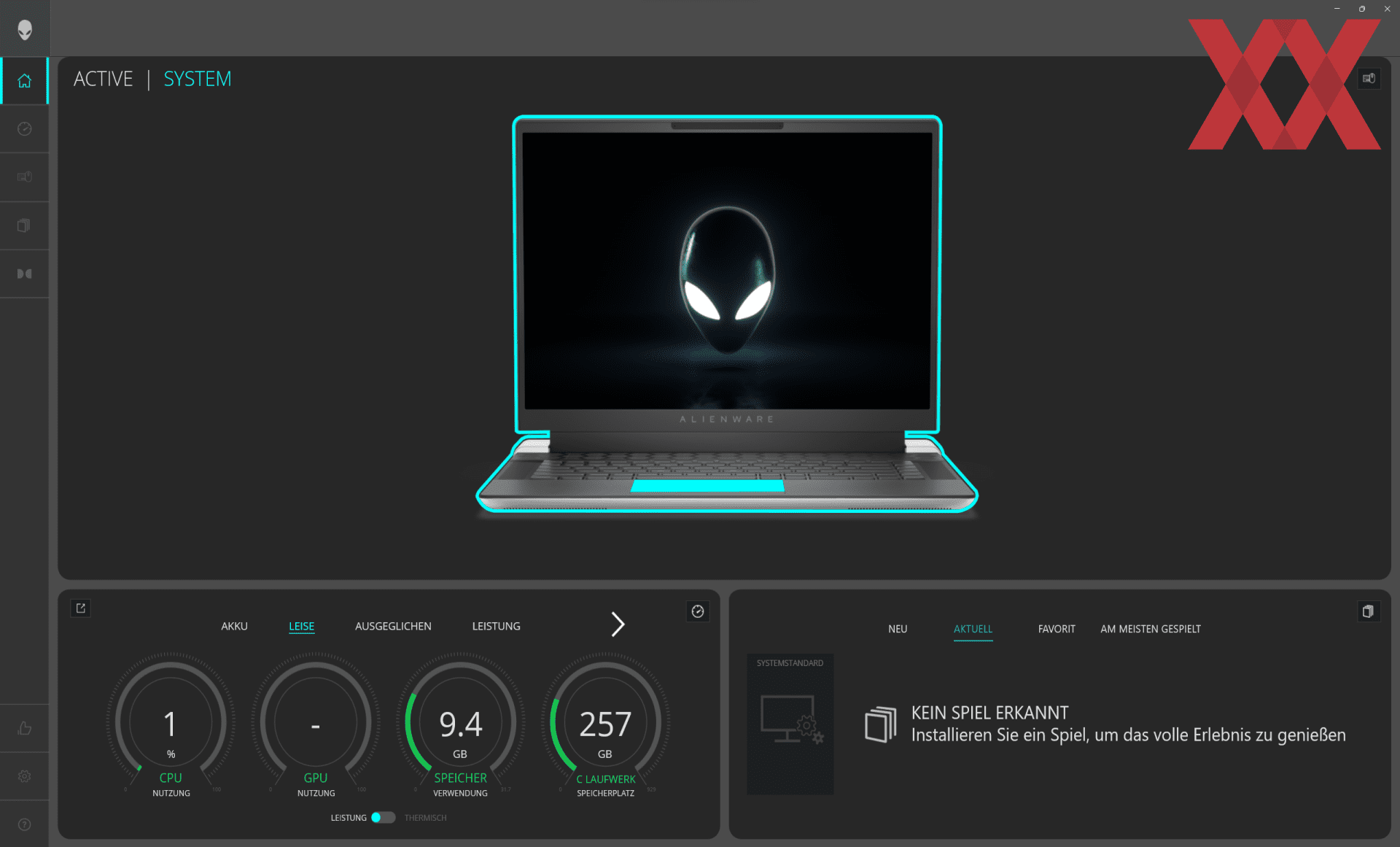 Ноутбук отключается в играх. Alienware софт. Alienware Command Center.