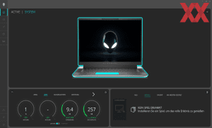 Die Software des Alienware X16 R1