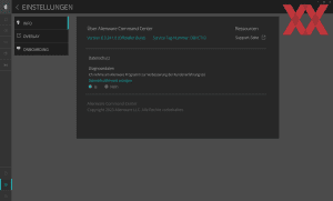 Die Software des Alienware X16 R1