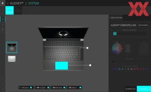 Die Software des Alienware X16 R1
