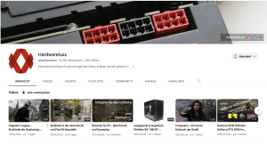 Hardwareluxx-Kanal bei YouTube