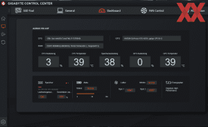 Die Software des Gigabyte AORUS 15X