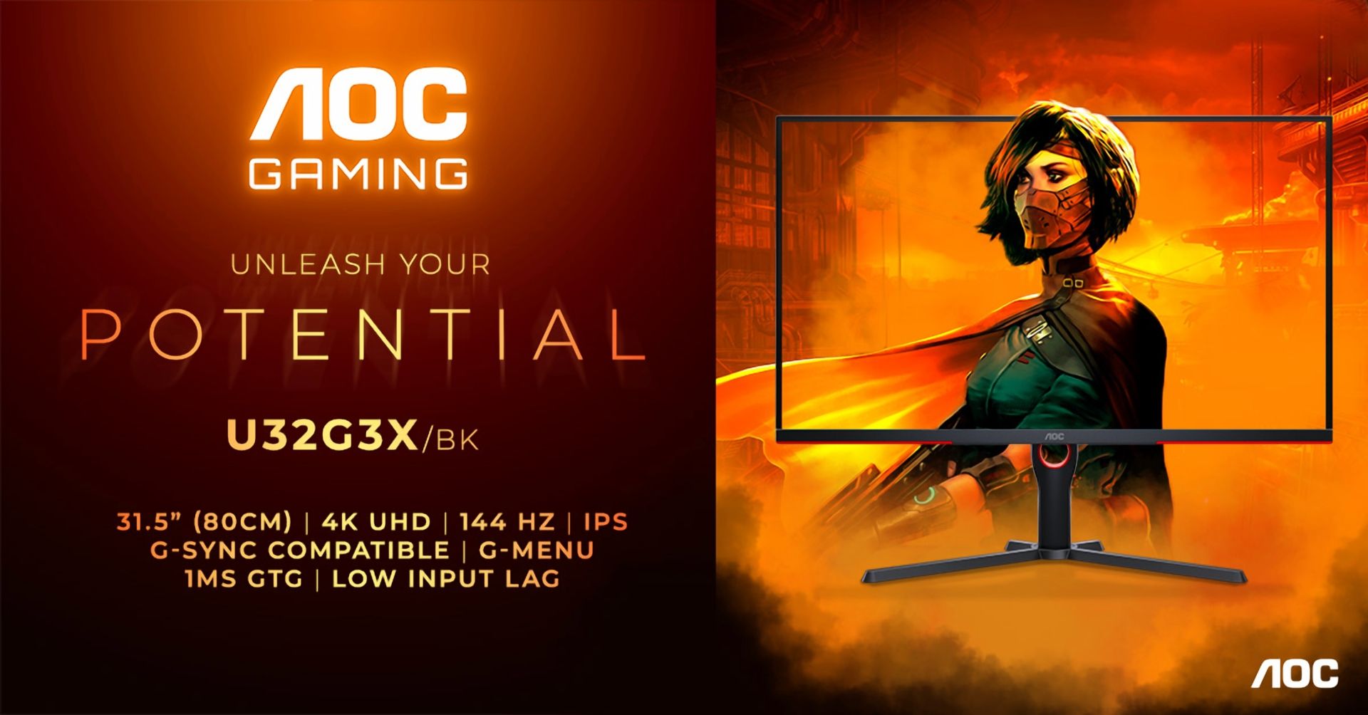 AOC представила игровые мониторы AGON Gaming U27G3X/BK и U32G3X/BK -  Hardwareluxx Russia