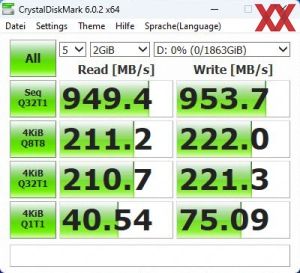 Netac Portable SSD ZX10, 2 TB, Benchmarks