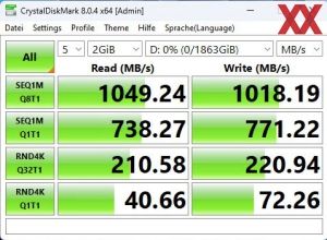 Netac Portable SSD ZX10, 2 TB, Benchmarks