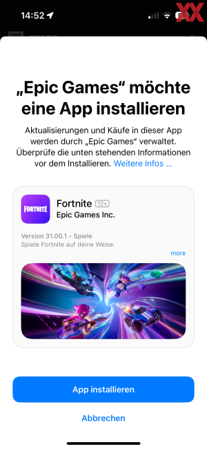 Epic Games Store: Fortnite auf iOS