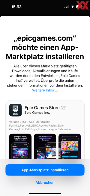 Epic Games Store: Fortnite auf iOS