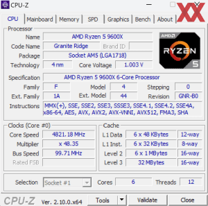 CPUz-Screens des AMD Ryzen 7 9700X und Ryzen 5 9600X