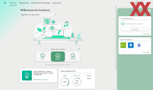 Die Software des Acer Aspire 16