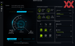 Die Software des Gigabyte G6X