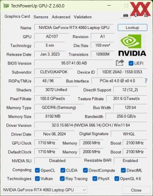 GPUz und CPUz des Gigabyte G6X