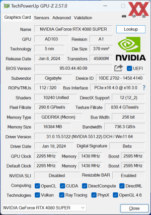 Gigabyte GeForce RTX 4080 Super Gaming OC