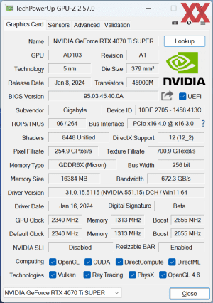 Gigabyte GeForce RTX 4070 Ti Super Gaming OC