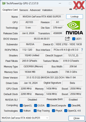 NVIDIA GeForce RTX 4080 Super Founders Edition