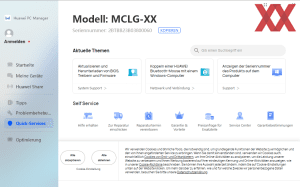 Die Software des Huawei MateBook D 16 (2024)