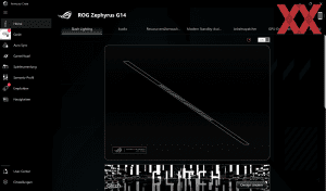 Die Software des ASUS ROG Zephyrus G14