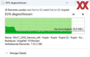 Patriot TransPorter Portable SSD 2 TB Benchmarks 80%