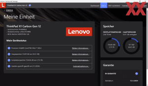 Die Software des Lenovo ThinkPad X1 Carbon Gen12