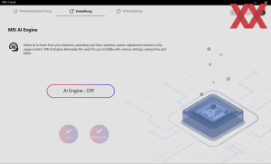 Die Software des MSI Prestige 16 AI Studio
