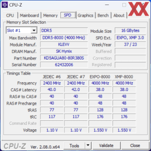 Klevv Cras XR5 RGB DDR5-8000 CL38