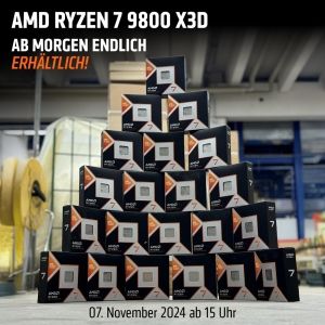 Verkaufsstart des AMD Ryzen 7 9800X3D