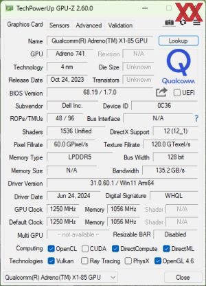 CPUz und GPUz des Snapdragon-SoC