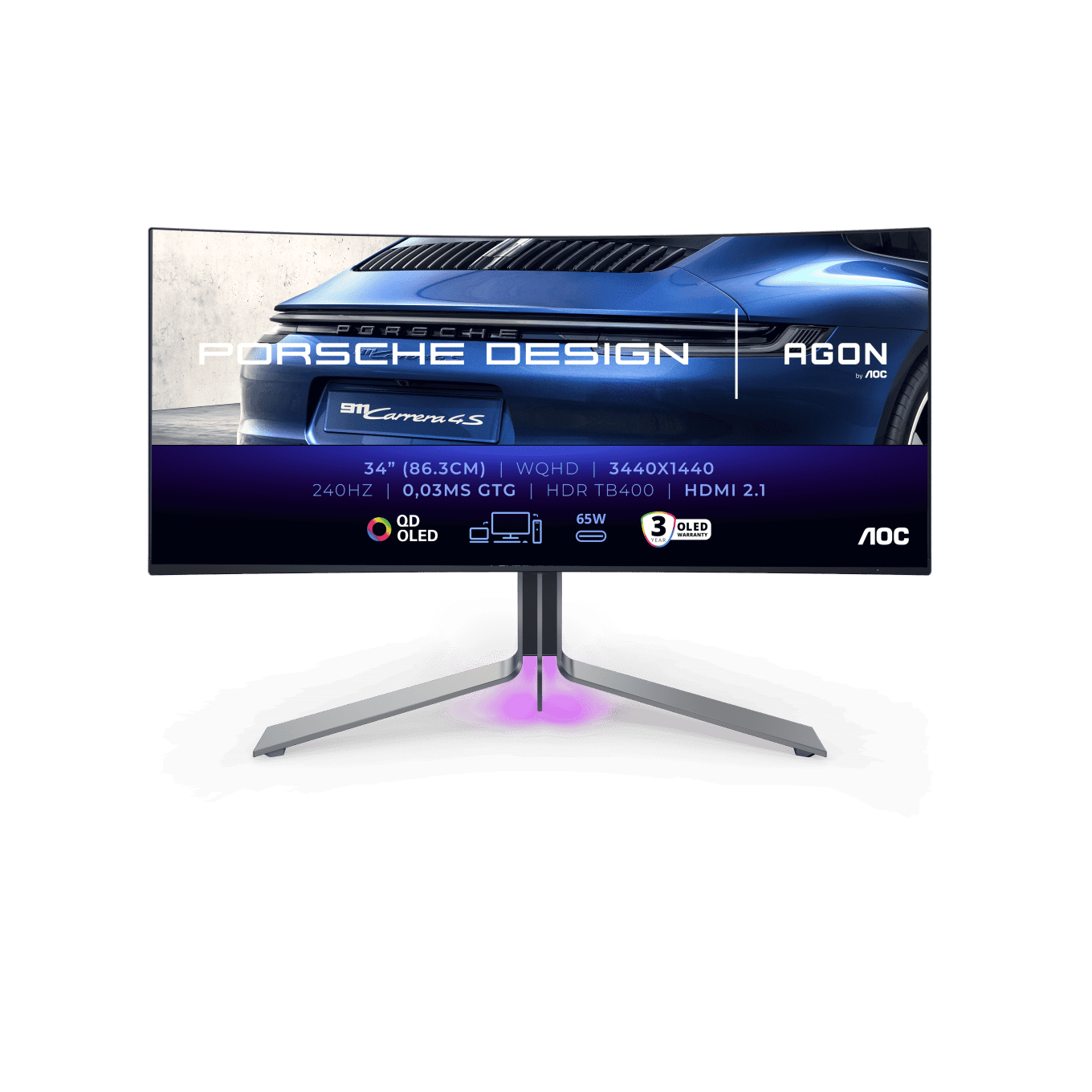 AOC Agon Pro PD34: State-of-the-art display technology meets Porsche design