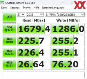 Netac Portable SSD ZX20L, 256GB, Benchmarks80