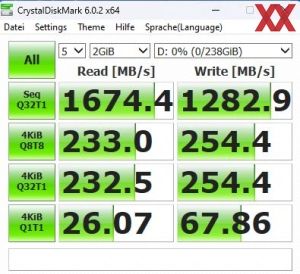 Netac Portable SSD ZX20L, 256GB, Benchmarks