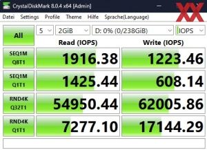 Netac Portable SSD ZX20L, 256GB, Benchmarks