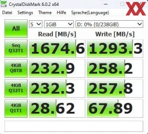 Netac Portable SSD ZX20L, 256GB, Benchmarks