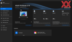 Die Software des ASUS Vivobook S 14 OLED