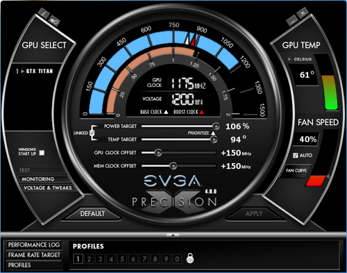 evga precision x power target max 106