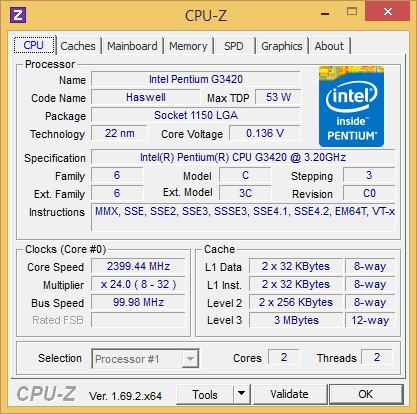 CSL Speed 4201 CPU-Z