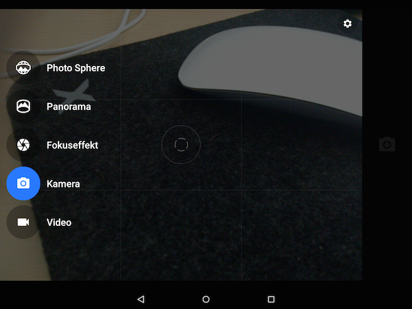 Bekannte Nexus-Schwäche: Die Kamera-App bleibt vieles schuldig