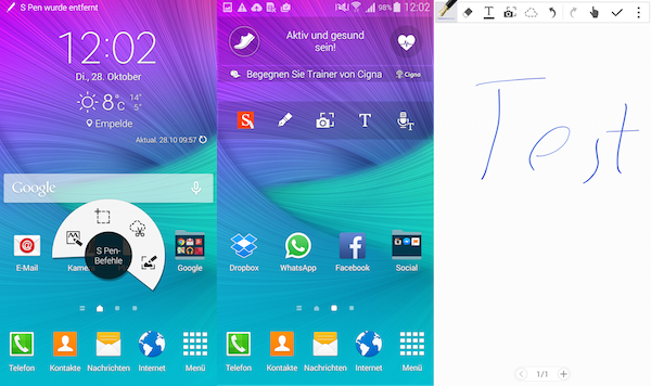 Neue und verbesserte Funktionen für den S Pen