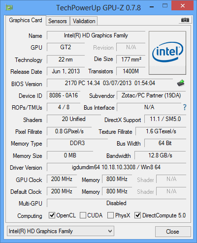 zotac sphere gpuz