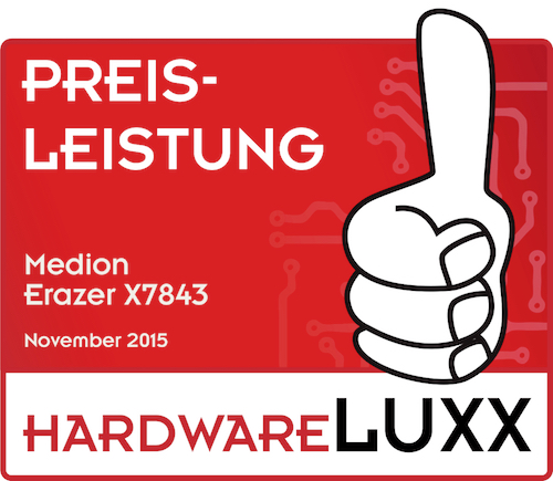 medion erazer x7843 award