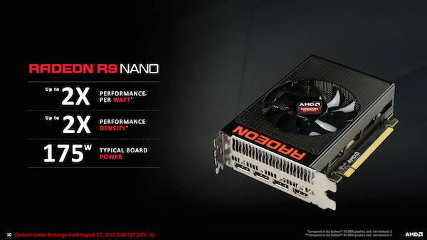 Präsentation zur AMD Radeon R9 Nano