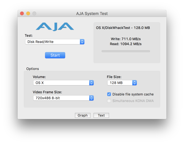 AJA System Test