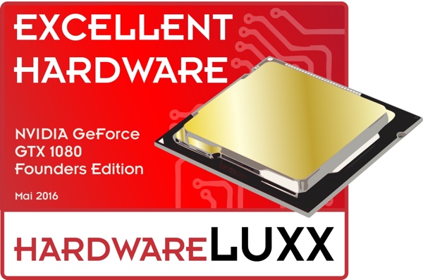 Hardwareluxx-Excellent-Hardware-Award für die GeForce GTX 1080 Founders Edition