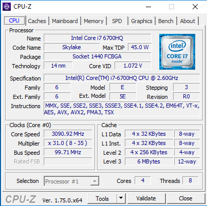 gigabyte p37x v5 cpuz