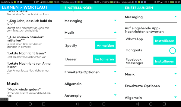 Die integrierte Hilfe verspricht viele Möglichkeiten, vieles klappt aber nur mit passenden Apps