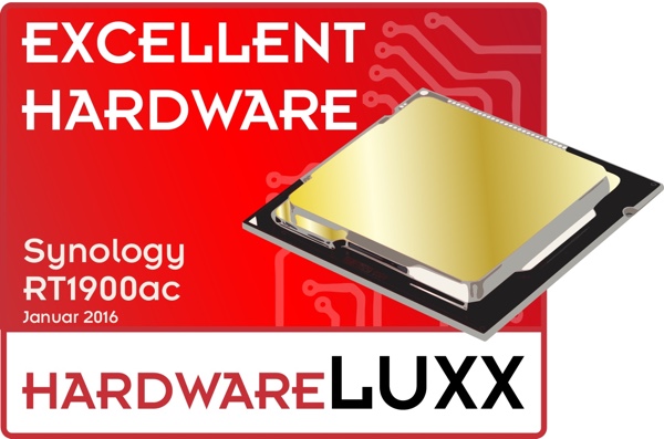 Excellent-Hardware-Award für den Synology RT1900ac