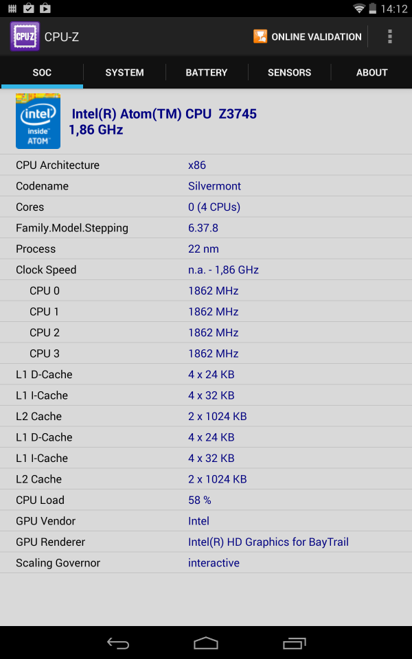 Acer Iconia A1-840FHD CPU-Z