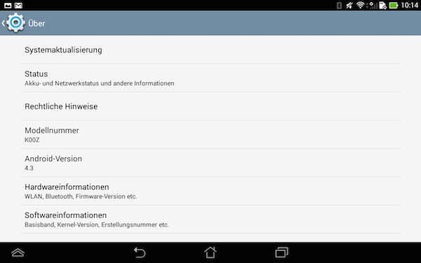 Im Alltag ausreichende Leistung mit Android 4.3