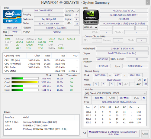 Ivy Bridge mit GeForce GTX 660 Ti